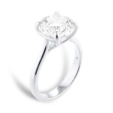 Mappin & Webb Platinum 4.00cttw Round Brilliant Cut Lab Grown Diamond Solitaire Engagement Ring - Ring Size Q