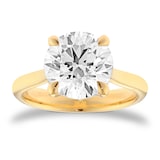 Mappin & Webb 18ct Yellow Gold 4.00cttw Round Brilliant Cut Lab Grown Diamond Solitaire Engagement Ring