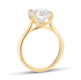 Mappin & Webb 18ct Yellow Gold 4.00cttw Round Brilliant Cut Lab Grown Diamond Solitaire Engagement Ring