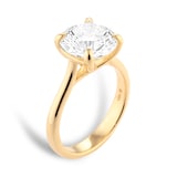 Mappin & Webb 18ct Yellow Gold 4.00cttw Round Brilliant Cut Lab Grown Diamond Solitaire Engagement Ring