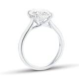 Mappin & Webb Platinum 4.00cttw Oval Cut Lab Grown Diamond Solitaire Engagement Ring