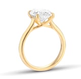 Mappin & Webb 18ct Yellow Gold 4.00cttw Oval Cut Lab Grown Diamond Solitaire Engagement Ring