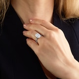 Mappin & Webb Platinum 5.00cttw Oval Cut Lab Grown Diamond Solitaire Engagement Ring - Ring Size K