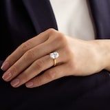 Mappin & Webb 18ct Yellow Gold 5.00cttw Oval Cut Lab Grown Diamond Solitaire Engagement Ring - Ring Size M