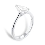 Mappin & Webb Platinum 1.50cttw Pear Cut Lab Grown Diamond Solitaire Engagement Ring