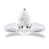 Mappin & Webb Platinum 3.00cttw Pear Cut Lab Grown Diamond Solitaire Engagement Ring