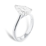 Mappin & Webb Platinum 3.00cttw Pear Cut Lab Grown Diamond Solitaire Engagement Ring
