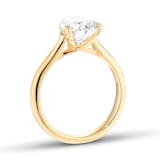 Mappin & Webb 18ct Yellow Gold 3.00cttw Pear Cut Lab Grown Diamond Solitaire Engagement Ring