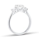 Mappin & Webb Platinum 2.00cttw Round Brilliant Cut Lab Grown Diamond Three Stone Engagement Ring - Ring Size J