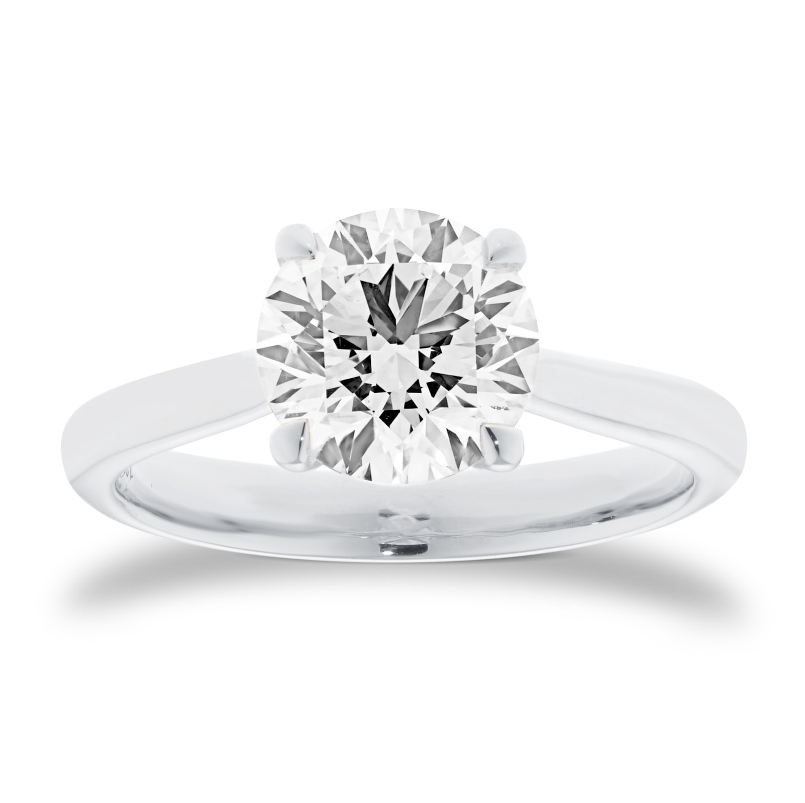 Mappin & Webb Platinum 2.00cttw Round Brilliant Cut Lab Grown Diamond Solitaire Engagement Ring