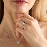 Mappin & Webb Platinum 1.50cttw Oval Cut Lab Grown Diamond Solitaire Engagement Ring - Ring Size K