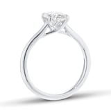 Mappin & Webb Platinum 1.50cttw Oval Cut Lab Grown Diamond Solitaire Engagement Ring - Ring Size K