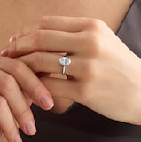 Mappin & Webb Platinum 2.00cttw Oval Cut Lab Grown Diamond Solitaire Engagement Ring - Ring Size O