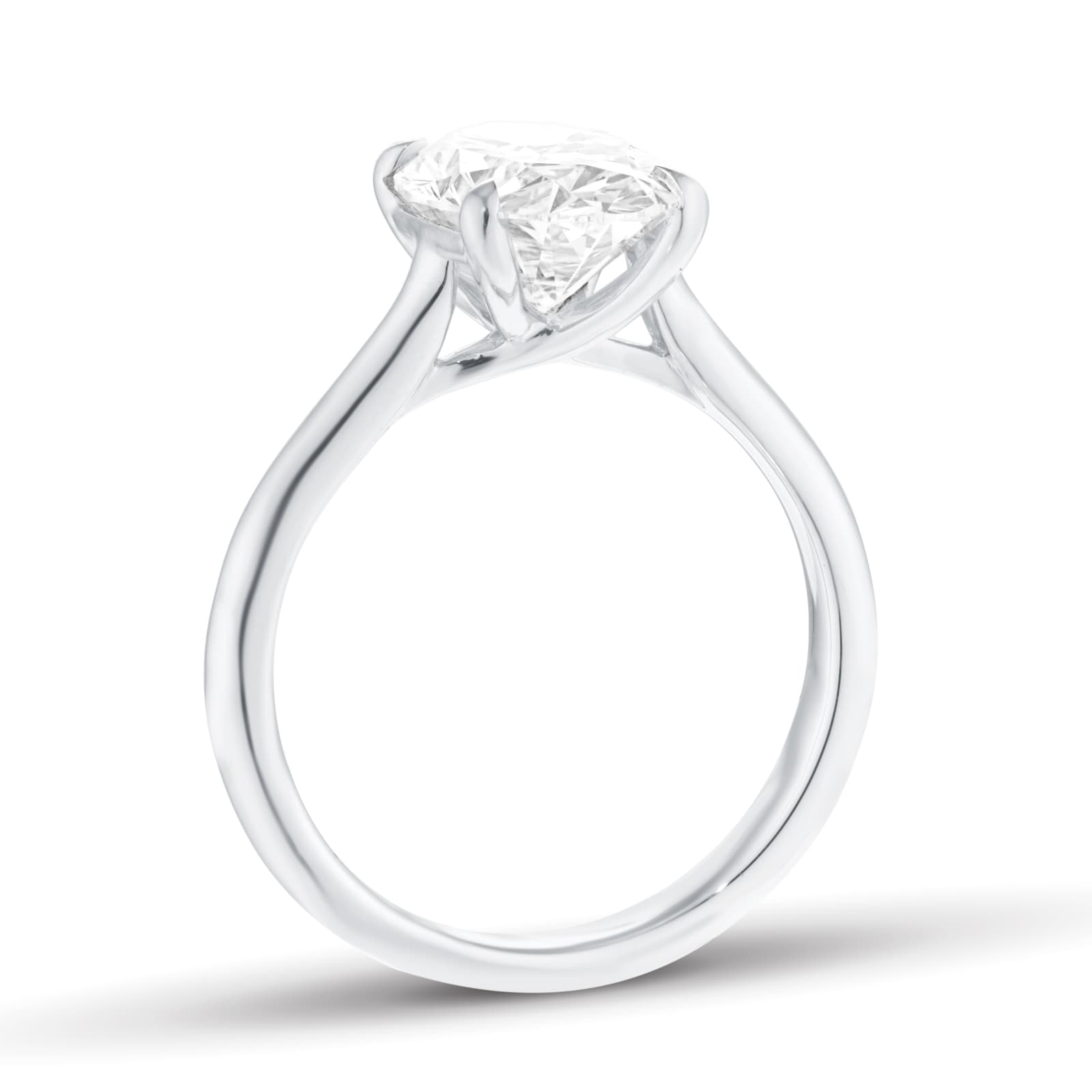 Mappin & Webb Platinum 3.00cttw Oval Cut Lab Grown Diamond Solitaire Engagement Ring Mappin & Webb Platinum 3.00cttw Oval Cut Lab Grown Diamond Solitaire Engagement Ring