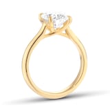 Mappin & Webb 18ct Yellow Gold 3.00cttw Oval Cut Lab Grown Diamond Solitaire Engagement Ring