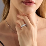 Mappin & Webb Platinum 2.00cttw Round Brilliant Cut Lab Grown Diamond Five Stone Ring