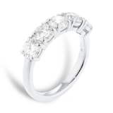 Mappin & Webb Platinum 2.00cttw Round Brilliant Cut Lab Grown Diamond Five Stone Ring