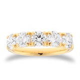 Mappin & Webb 18ct Yellow Gold 2.00cttw Round Brilliant Cut Lab Grown Diamond Five Stone Ring