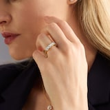 Mappin & Webb 18ct Yellow Gold 2.00cttw Round Brilliant Cut Lab Grown Diamond Five Stone Ring