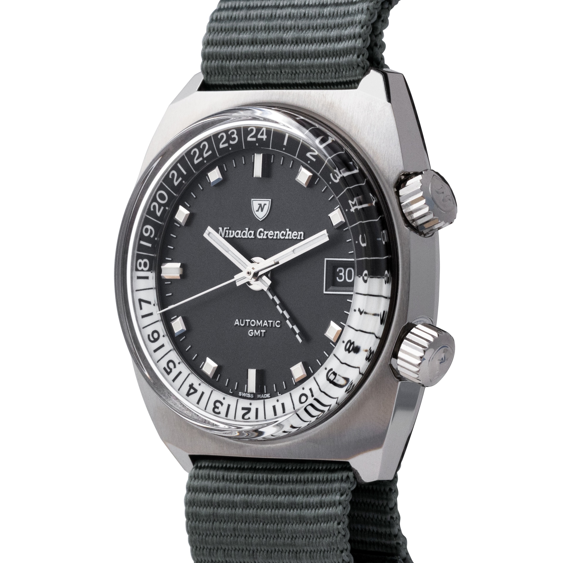 Nivada Grenchen Nivada Grenchen Antarctic GMT Limited Edition For Hodinkee Nivada Grenchen Nivada Grenchen Antarctic GMT Limited Edition For Hodinkee