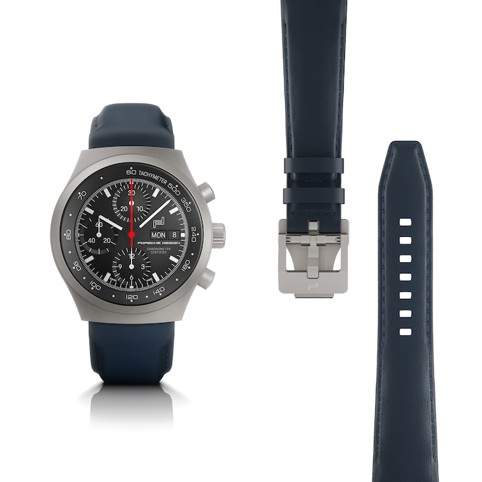 Porsche Design Chronograph 1 – All Titanium Numbered Edition With Leather Strap