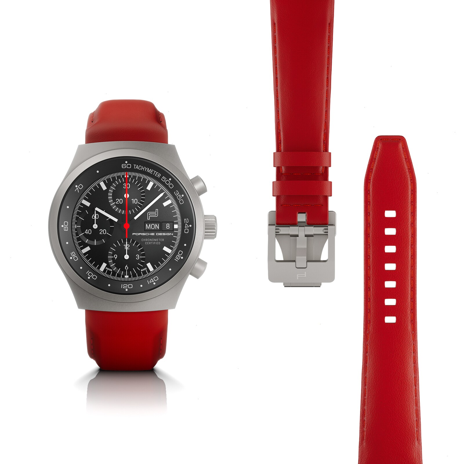 Porsche Design Chronograph 1 – All Titanium Numbered Edition With Leather Strap