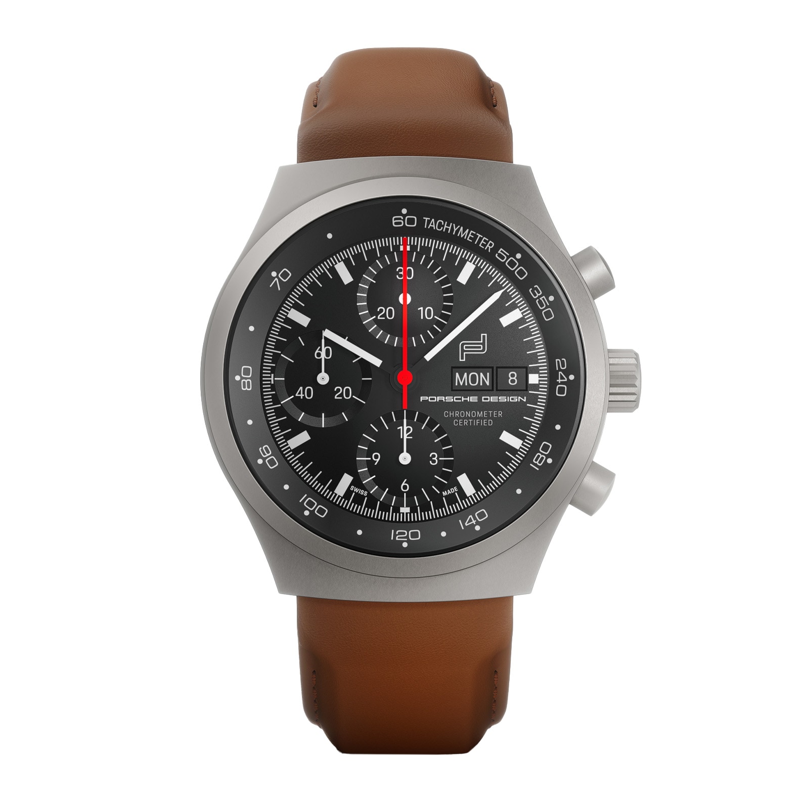 Porsche Design Chronograph 1 – All Titanium Numbered Edition With Leather Strap