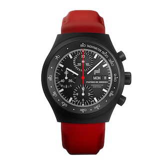 Porsche Design Chronograph 1 – All Black Numbered Edition With Leather Strap