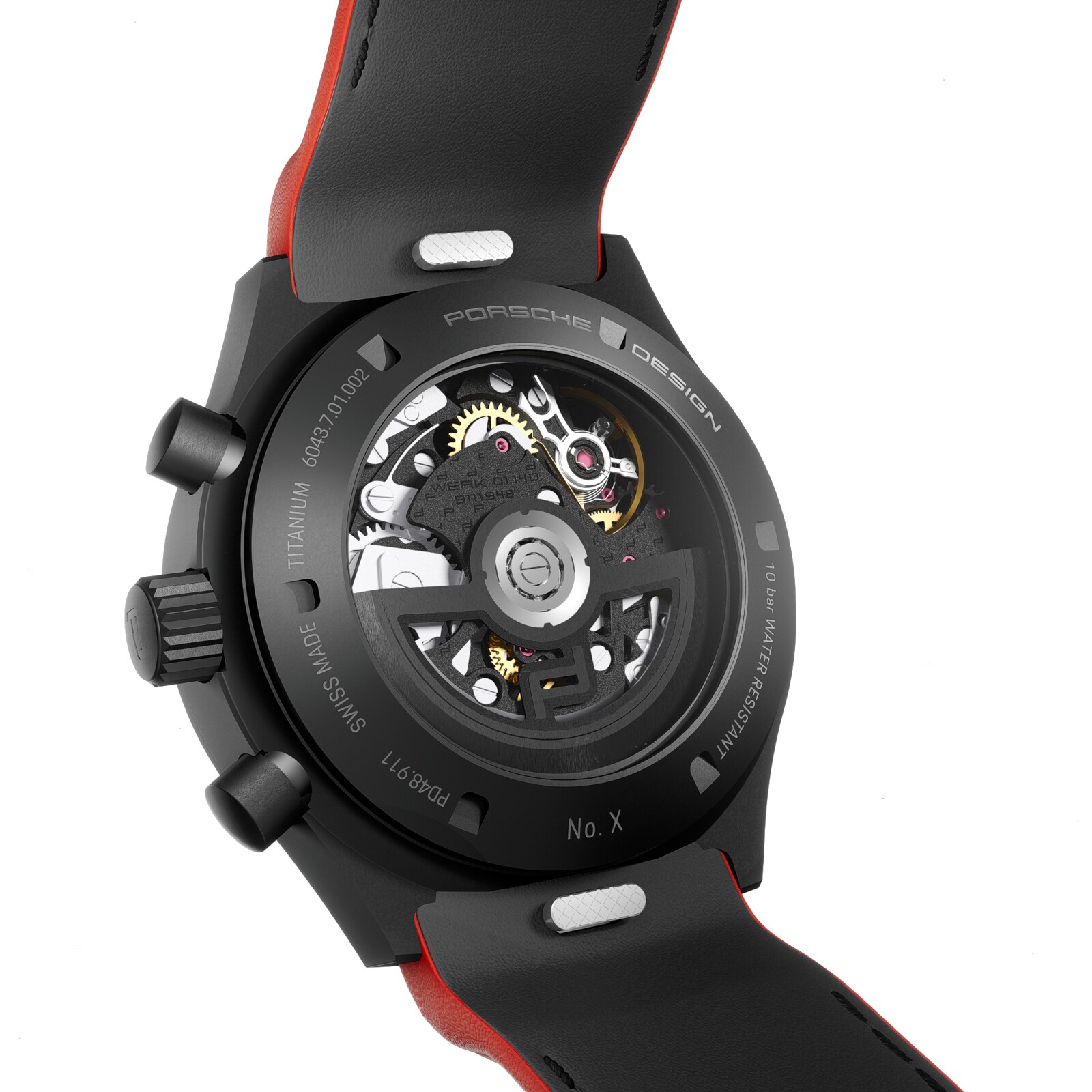 Porsche Design Chronograph 1 – All Black Numbered Edition With Leather Strap