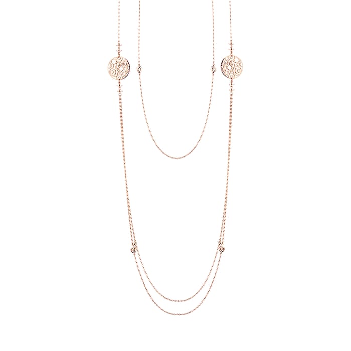 Damiani Diamantissima 18ct Rose Gold 0.08ct Diamond Necklace