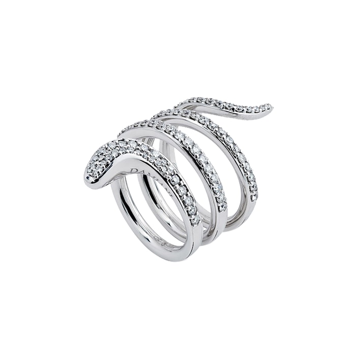 Damiani Eden 18ct White Gold 0.95cttw Diamond Ring - Ring Size N