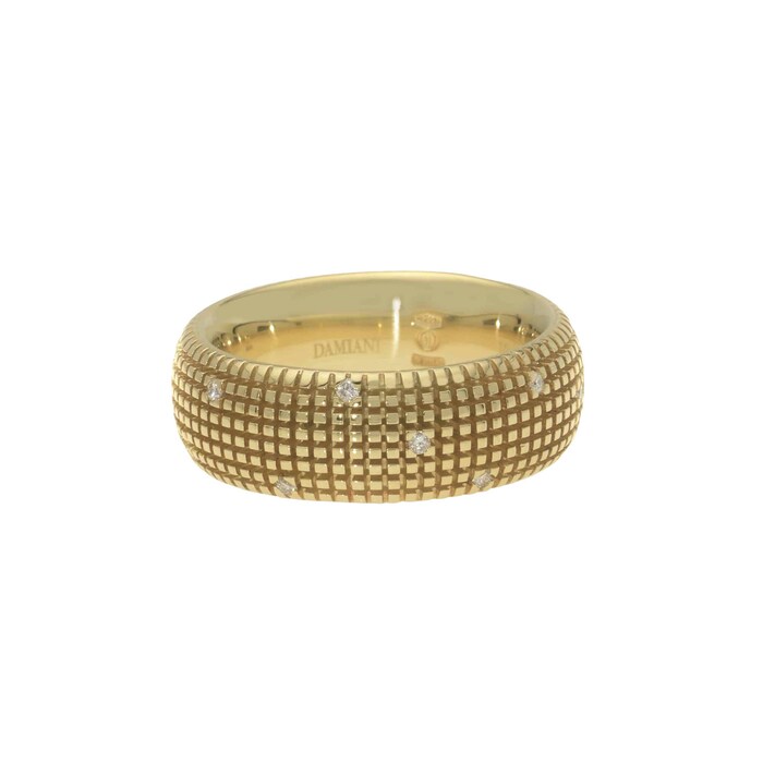 Damiani Metropolitan Dream 18ct Yellow Gold 0.14cttw Diamond Ring - Ring Size N