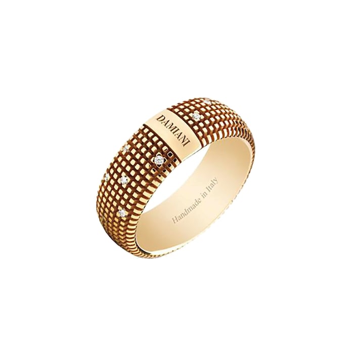 Damiani Metropolitan Dream 18ct Bronze Coloured Gold 0.14cttw Diamond Ring - Ring Size M