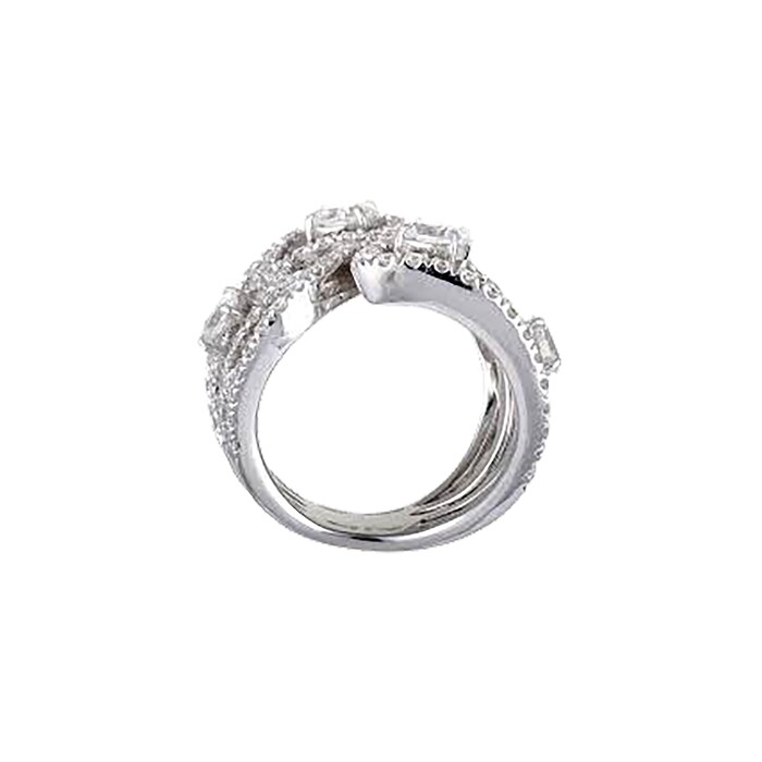 Damiani Battito 18ct White Gold 2.88cttw Diamond Ring - Ring Size M