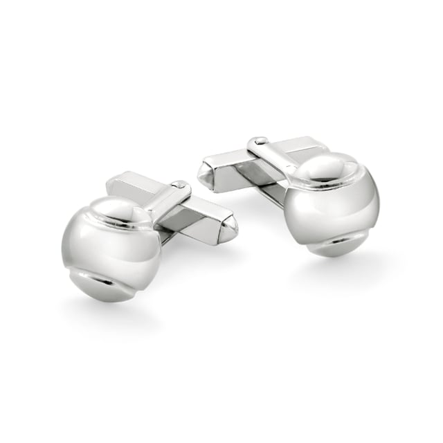 Mappin & Webb Tennis Ball Sterling Silver Cufflinks