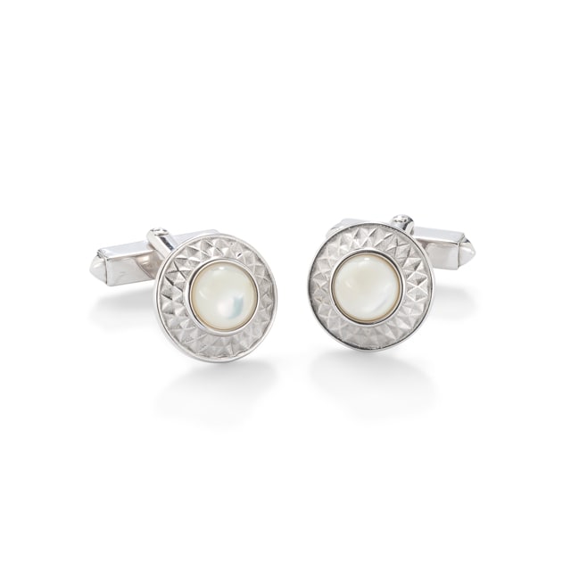 Mappin & Webb Belgravia Mother of Pearl Cufflinks