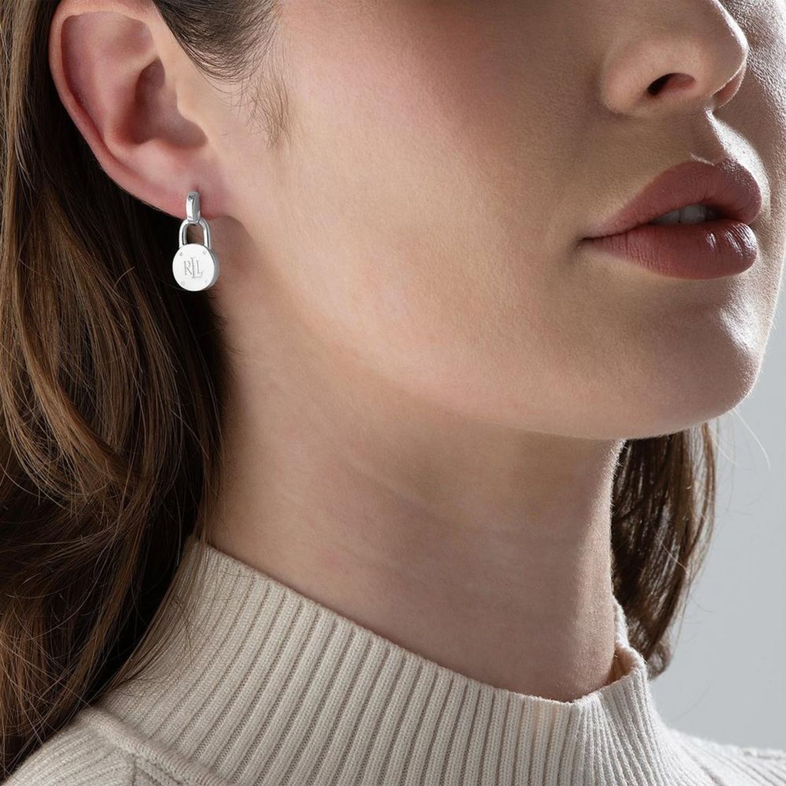 Lauren By Ralph Lauren Lauren By Ralph Lauren Sterling Silver Padlock Drop Earrings