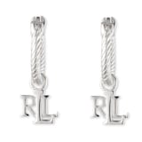 Lauren By Ralph Lauren Lauren By Ralph Lauren Sterling Silver Rope Huggie Drop Earrings