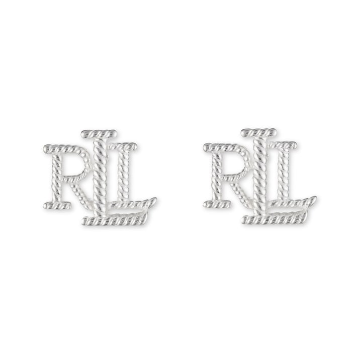 Lauren By Ralph Lauren Lauren By Ralph Lauren Sterling Silver Logo Stud Earrings