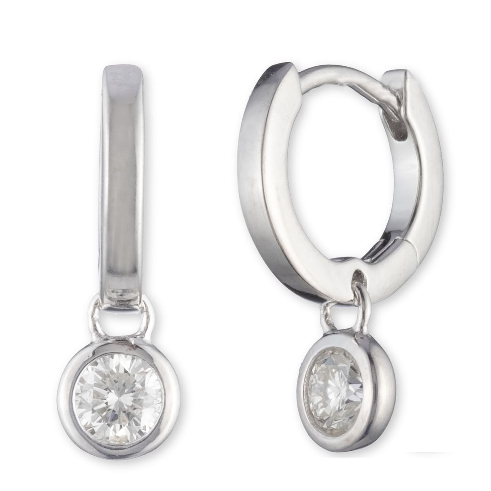 Lauren By Ralph Lauren Lauren By Ralph Lauren Sterling Silver Cubic Zirconia Drop Earrings