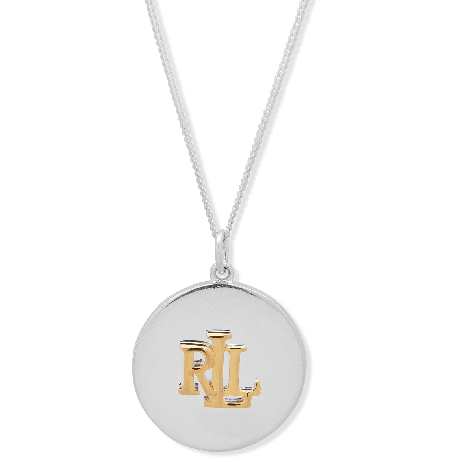 Lauren By Ralph Lauren Lauren By Ralph Lauren Sterling Silver Two Toned Pendant