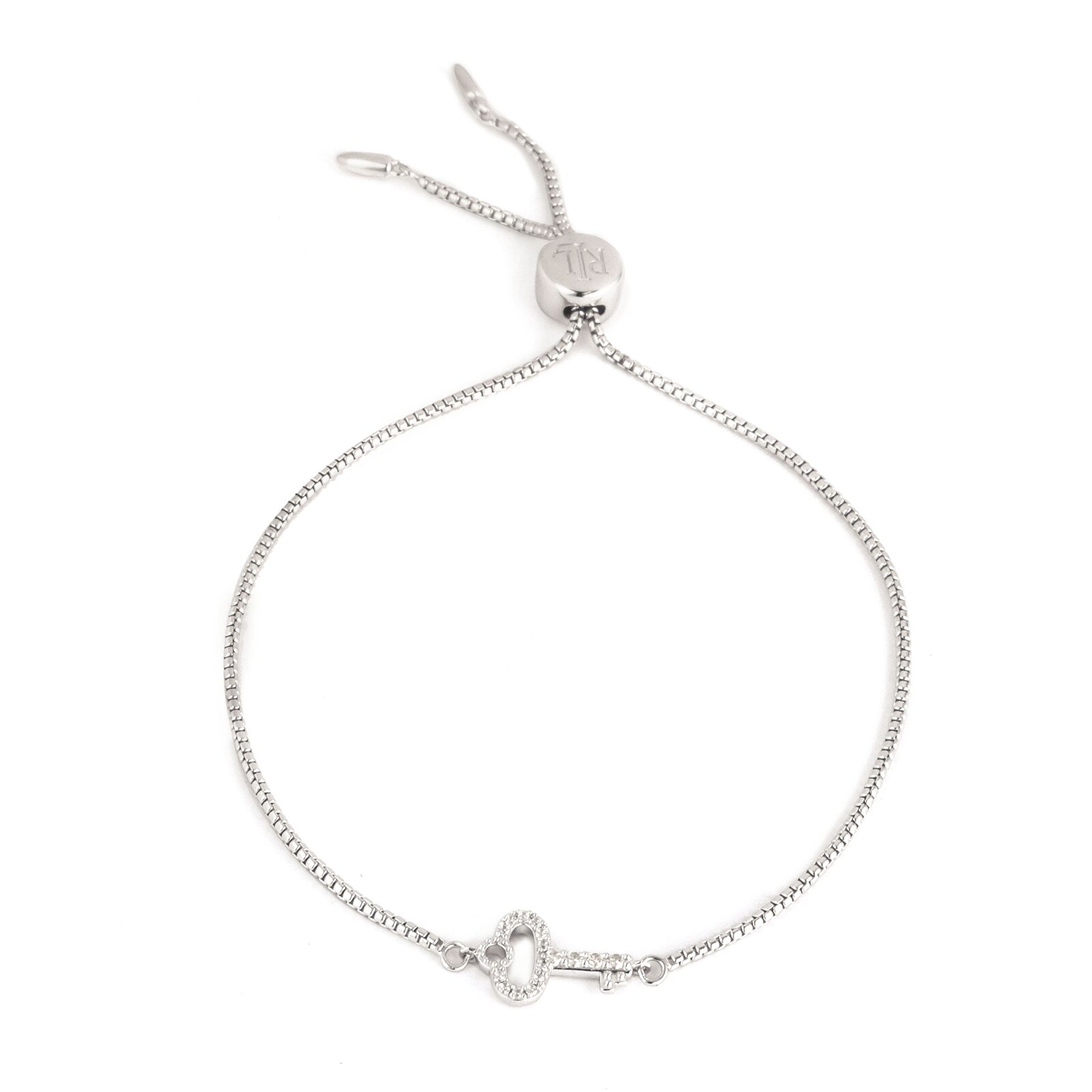 Lauren By Ralph Lauren Lauren By Ralph Lauren Sterling Silver Key Slider Bracelet