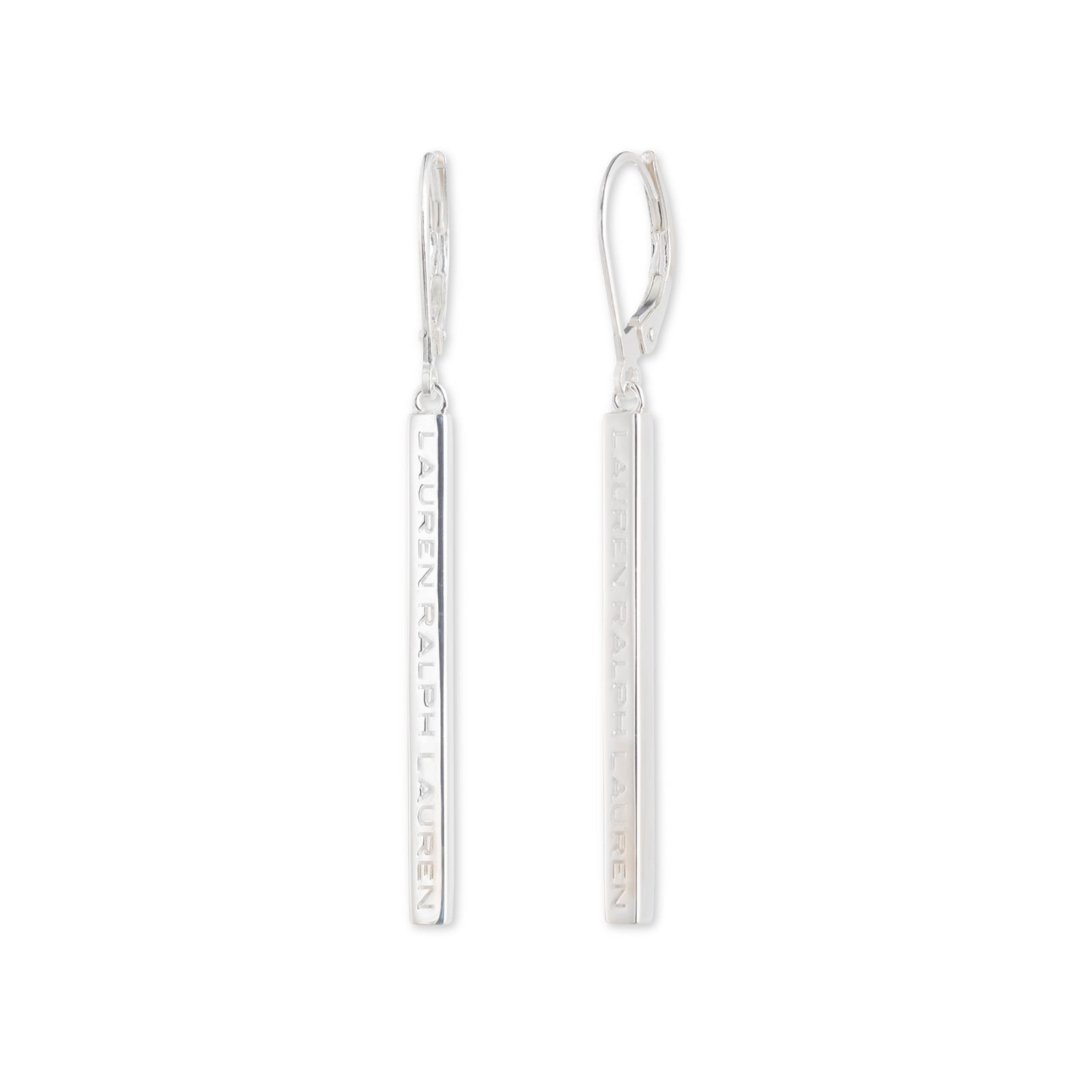 Lauren By Ralph Lauren Lauren By Ralph Lauren Silver Logo Bar Earrings Lauren By Ralph Lauren Lauren By Ralph Lauren Silver Logo Bar Earrings