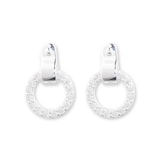 Lauren By Ralph Lauren Lauren By Ralph Lauren Silver Pave Buckle Stud Earrings
