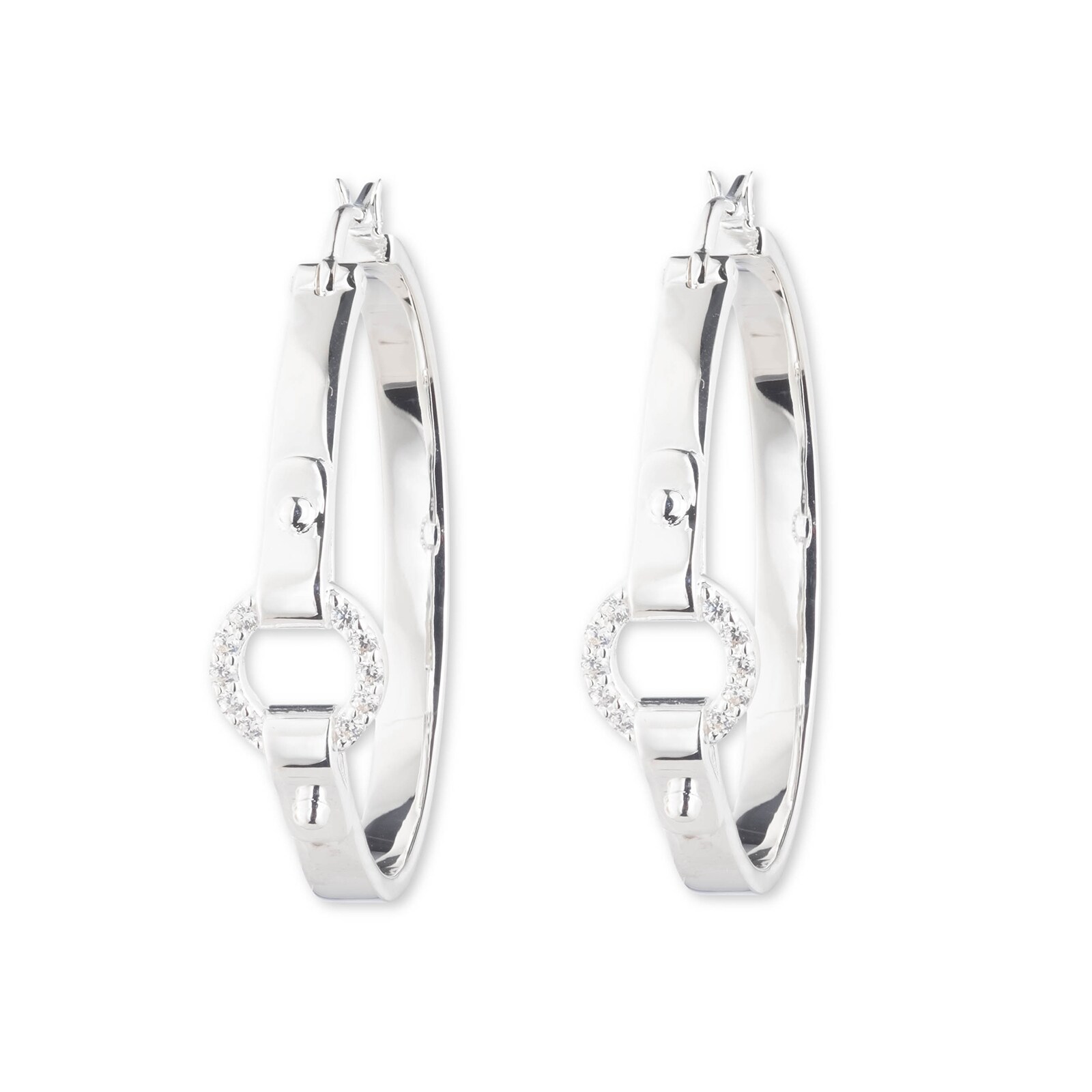 Ralph lauren clearance silver hoop earrings