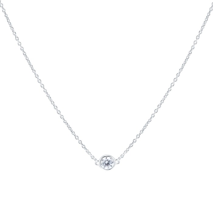 Lauren By Ralph Lauren Lauren By Ralph Lauren Cubic Zirconia Bezel Necklace