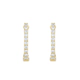 Roberto Coin Perfect Diamond Hoop® 18ct Yellow Gold 0.20ct Diamond Huggie Hoop Earrings