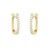 Roberto Coin Perfect Diamond Hoop® 18ct Yellow Gold 0.20ct Diamond Huggie Hoop Earrings