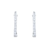 Roberto Coin The Perfect Diamond Hoop® 18ct White Gold 0.20ct Diamond Huggie Hoop Earrings