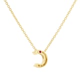 Roberto Coin Tiny Treasures 18ct Yellow Gold 0.05ct Love Letter C Necklace